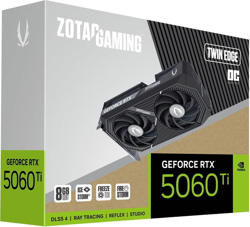 Zotac Gaming GeForce RTX 5060 Ti Twin Edge OC, 16GB GDDR7, HDMI, 3x DP image 6