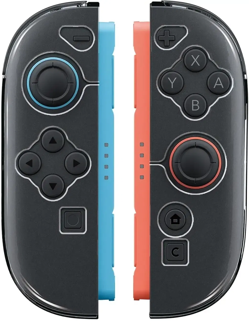 Keys Factory TPU Cover for Nintendo Switch 2 Joy-Con (Clear) for