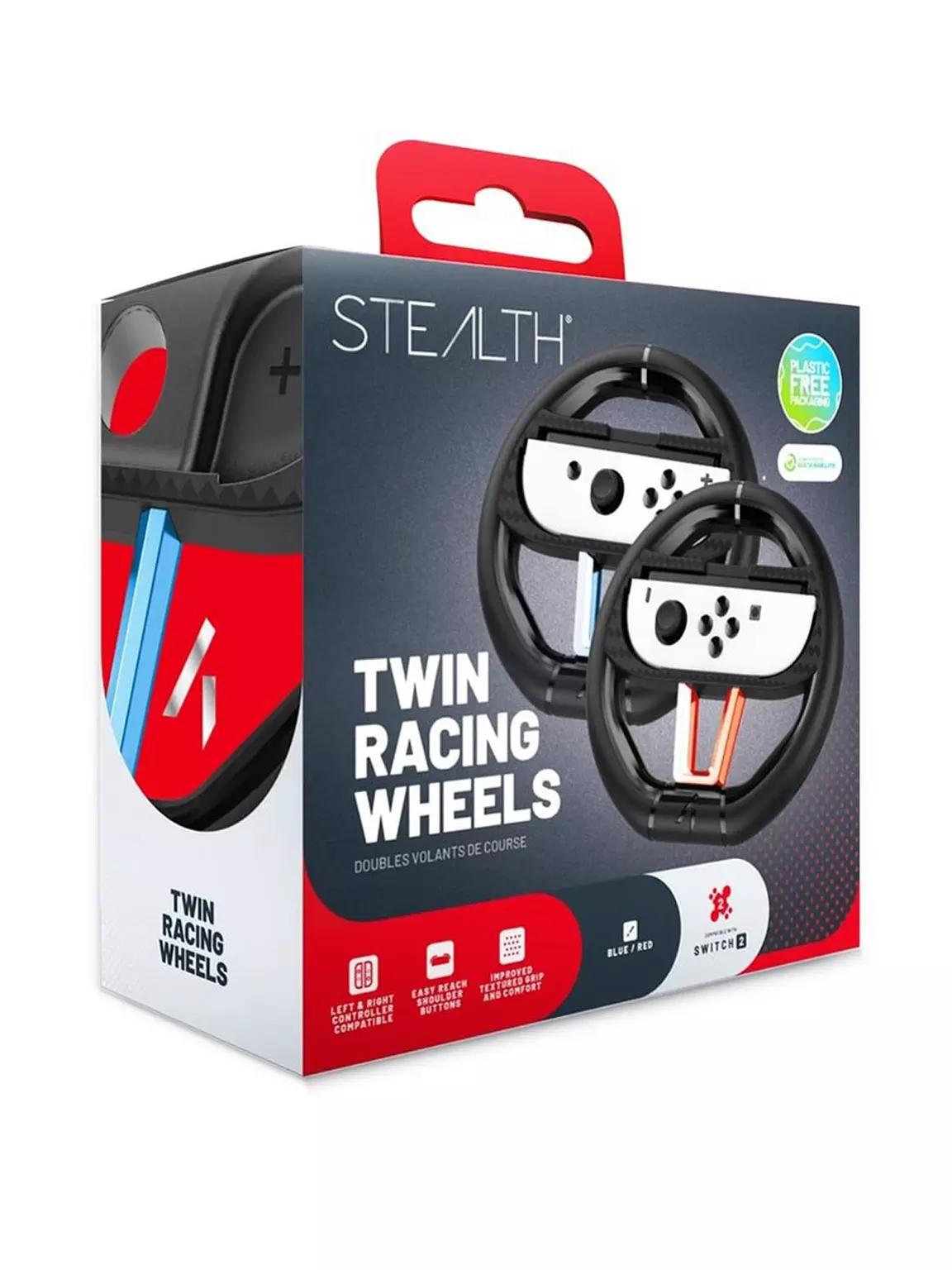 Stealth Joy-Con Racing Wheel for Nintendo Switch 2 (Double Pack) untuk ...