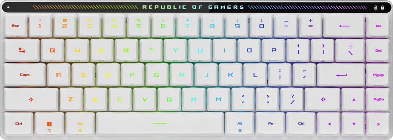 ASUS ROG Falchion RX Optical Low Profile Compact Wireless Gaming Keyboard (Red Axis) image 1
