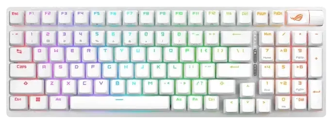 ASUS ROG Strix Scope II 96 Wireless Gaming Keyboard (Snow Switch White) image 1