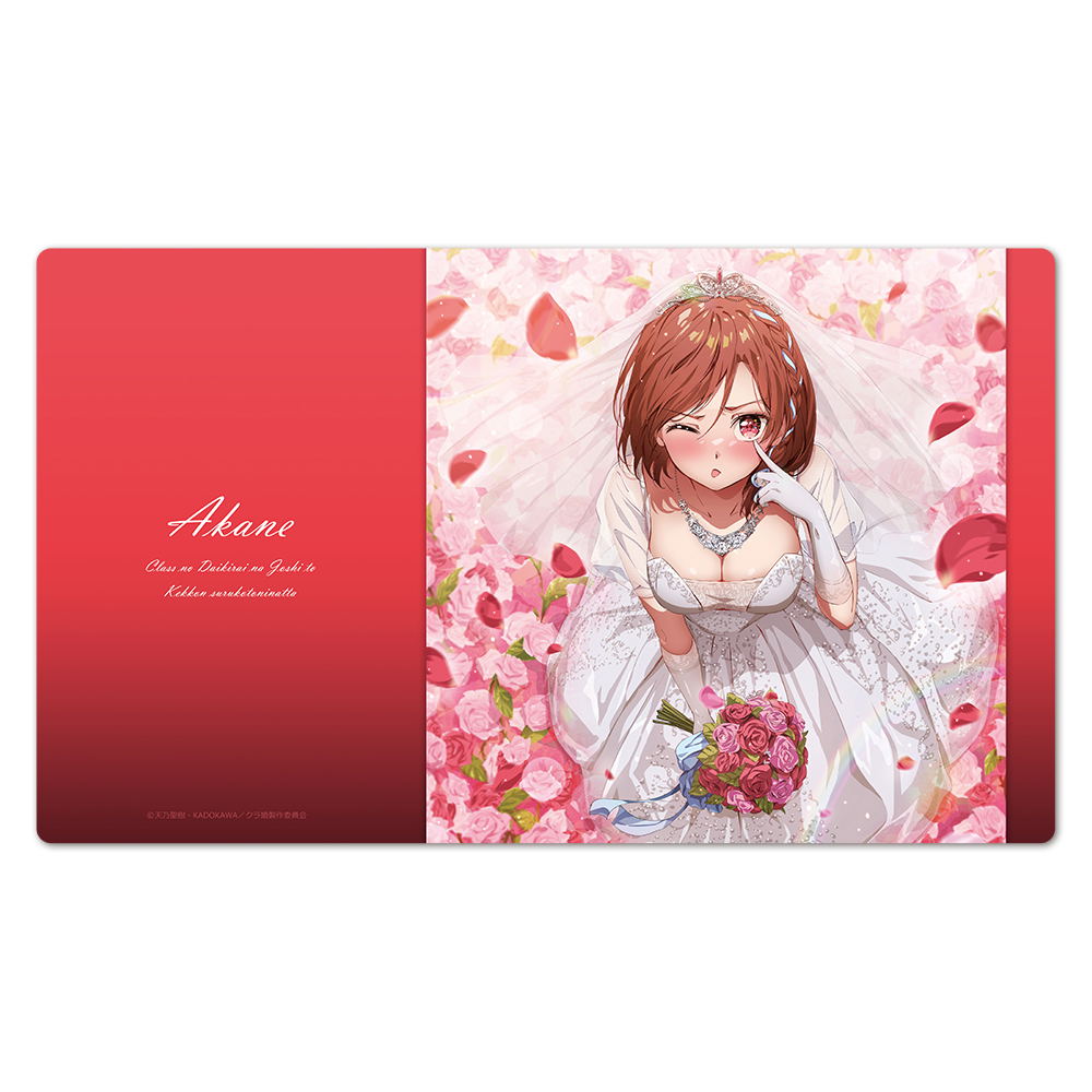 I Got Married To The Girl I Hate Most In Class Character Rubber Mat Akane Wedding Dress Ver. — Import Game Deal