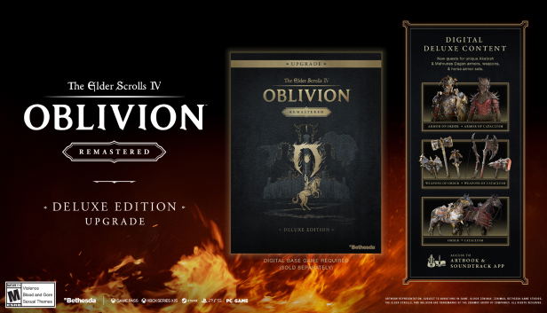 The Elder Scrolls IV: Oblivion Remastered - Deluxe Upgrade (DLC) <span class="ext" style="background-color: #B0000F; color: #FFFFFF;">DLC</span> <span class="ext" style="background-color: #2a475e; color: #FFFFFF;">STEAM</span> <span class="ext ext_digital">digital</span> image 1