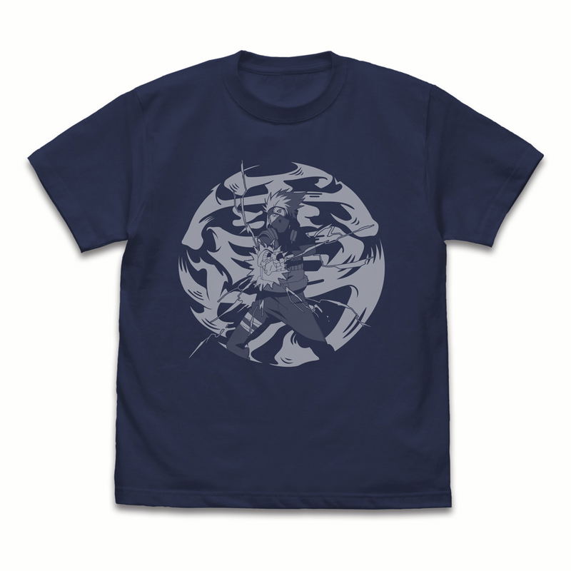 Naruto Shippuden - Hatake Kakashi Raikiri T-shirt (Indigo | Size L) image 1