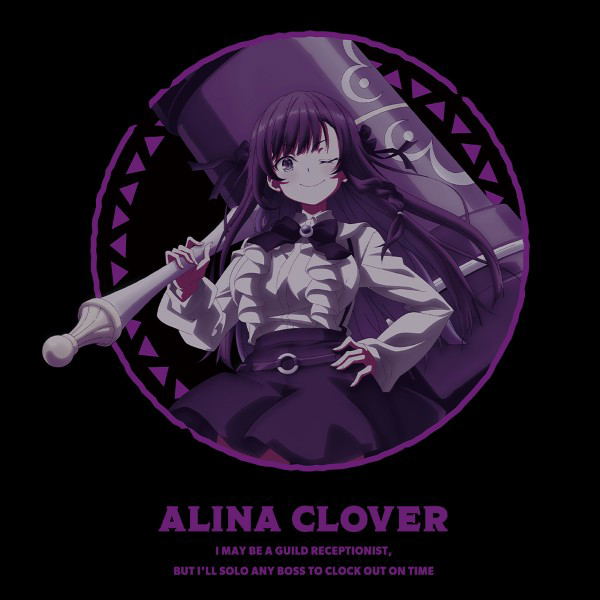 I May Be A Guild Receptionist But I'll Solo Any Boss To Clock Out On Time T-shirt Alina Clover (Size M) image 3