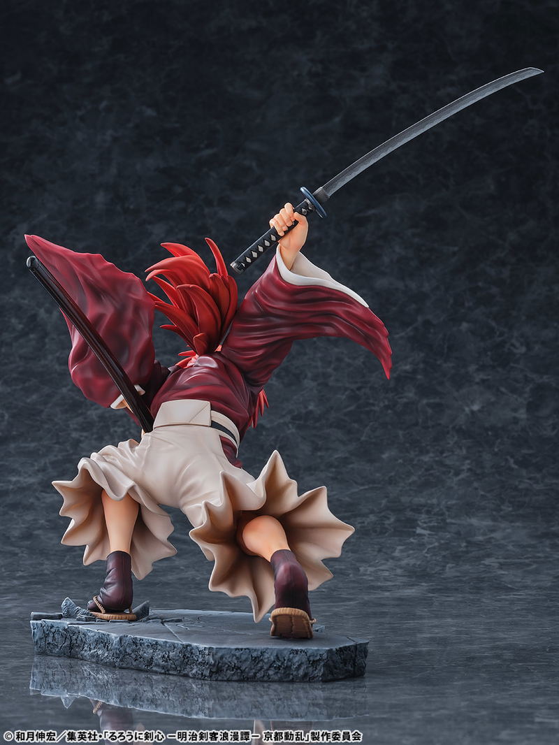 Rurouni Kenshin Kyoto Disturbance 1/6 Scale Pre-Painted Figure: Himura Kenshin Amakakeru Ryu no Hirameki Ver. image 6
