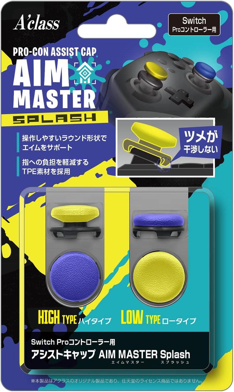 Aclass Assist Cap for Nintendo Switch Pro Controller (Aim Master Splash) image 1
