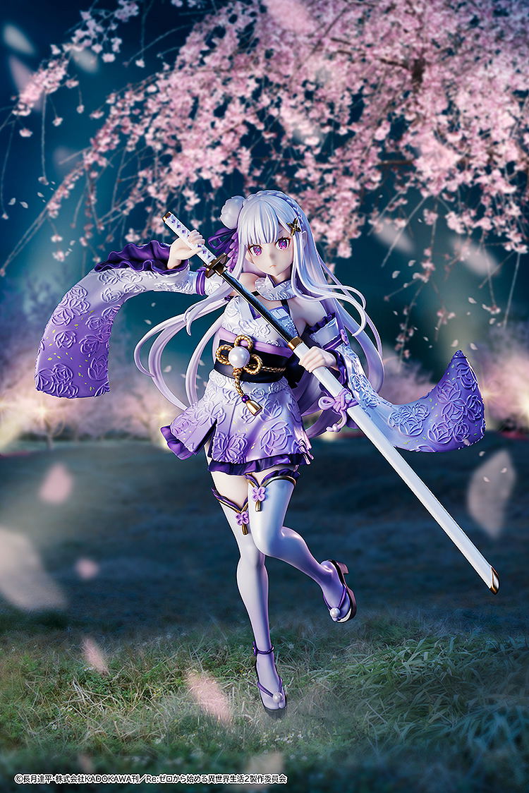 Re:Zero kara Hajimeru Isekai Seikatsu 1/7 Scale Pre-Painted Figure: Emilia Combat Outfit Ver. image 2