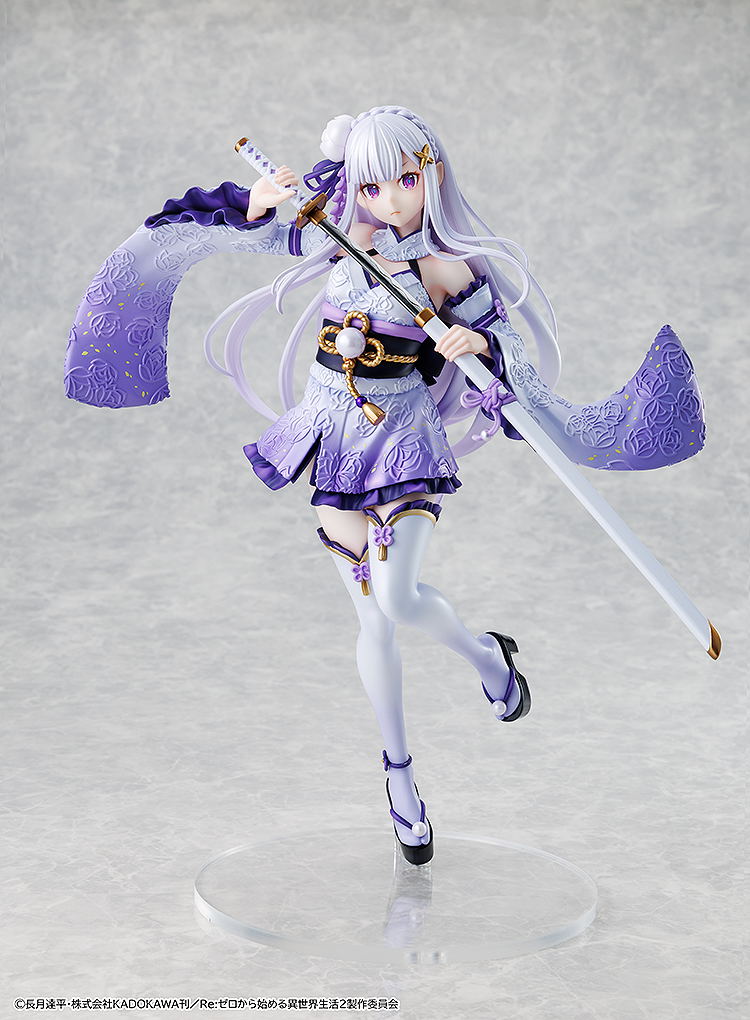Re:Zero kara Hajimeru Isekai Seikatsu 1/7 Scale Pre-Painted Figure: Emilia Combat Outfit Ver. image 3