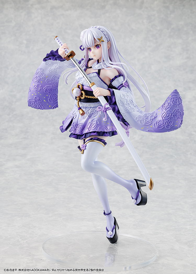 Re:Zero kara Hajimeru Isekai Seikatsu 1/7 Scale Pre-Painted Figure: Emilia Combat Outfit Ver. image 4