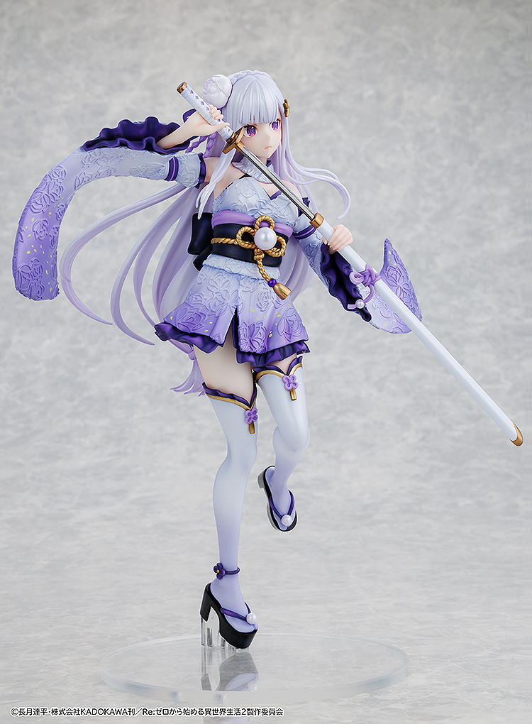 Re:Zero kara Hajimeru Isekai Seikatsu 1/7 Scale Pre-Painted Figure: Emilia Combat Outfit Ver. image 7