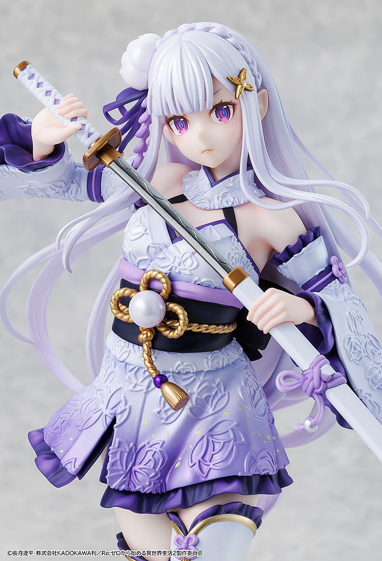 Re:Zero kara Hajimeru Isekai Seikatsu 1/7 Scale Pre-Painted Figure: Emilia Combat Outfit Ver. image 8