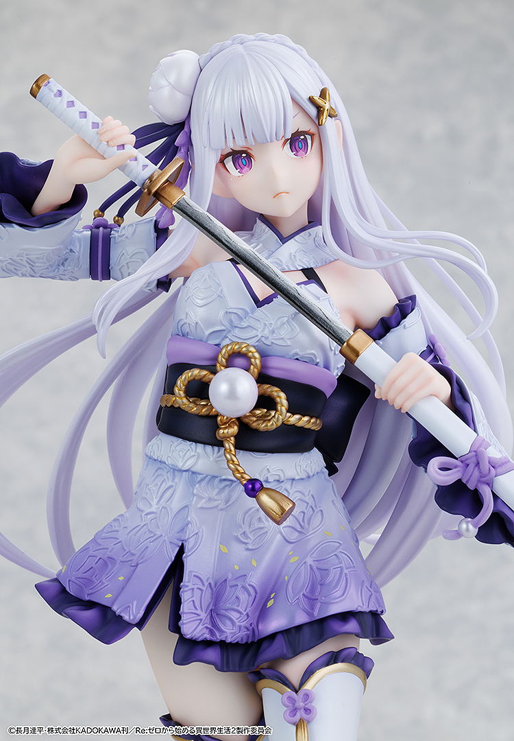 Re:Zero kara Hajimeru Isekai Seikatsu 1/7 Scale Pre-Painted Figure: Emilia Combat Outfit Ver. image 9