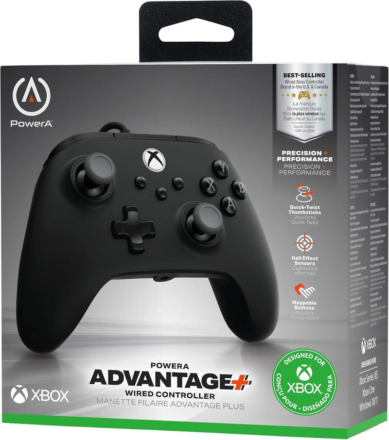 PowerA Advantage Plus Wired Controller for Xbox Series X|S (Black) image 3