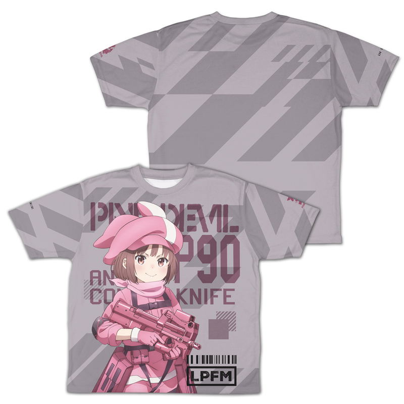 Sword Art Online Alternative: Gun Gale Online II - Llenn Double-sided Full Graphic T-shirt (Size XL) image 1
