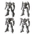 Armored Core Structure Arts Non Scale Plastic Model Kit Series Vol. 1 (Set of 4 Types) thumbnail 1