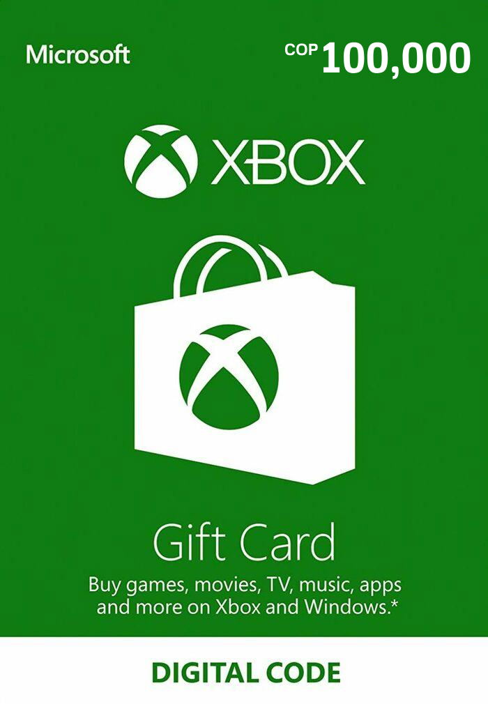 Xbox Gift Card COP 100000 | Colombia Account <span class="ext ext_digital">digital</span> image 1
