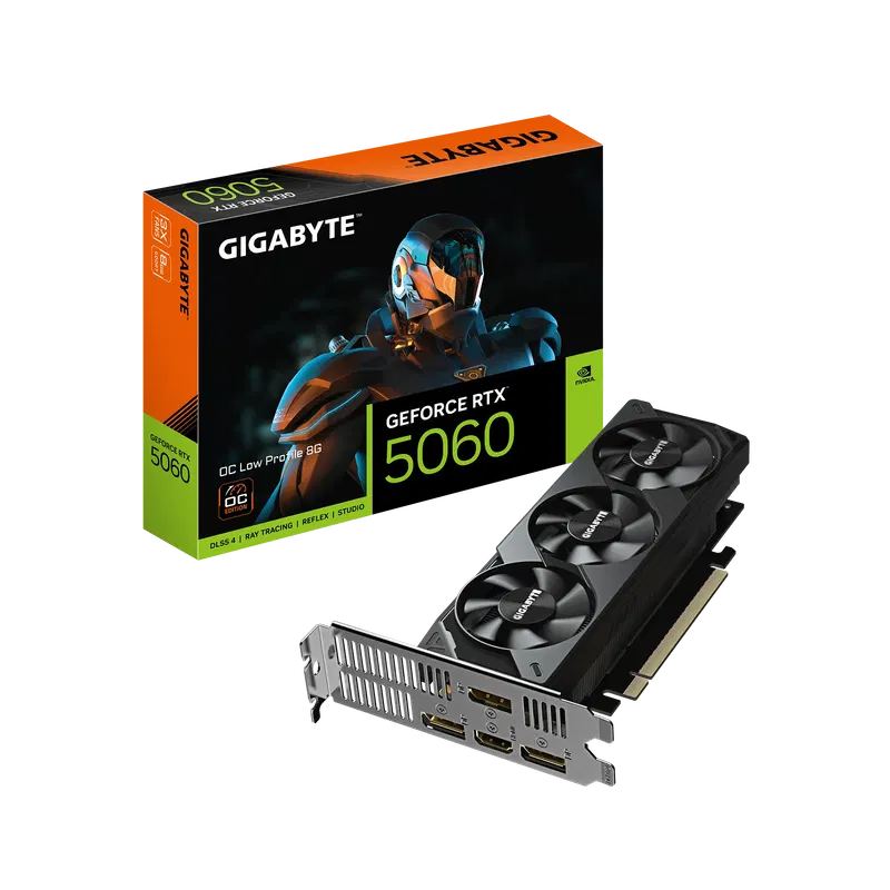 GIGABYTE GeForce RTX 5060 OC Low Profile 8G, 8GB GDDR7, HDMI, 3x DP image 6
