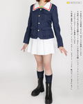 Girls Und Panzer Das Finale - Oarai Girls' Academy Panzer Jacket Anglerfish Team Ver. (Size Ladies XL) thumbnail 14