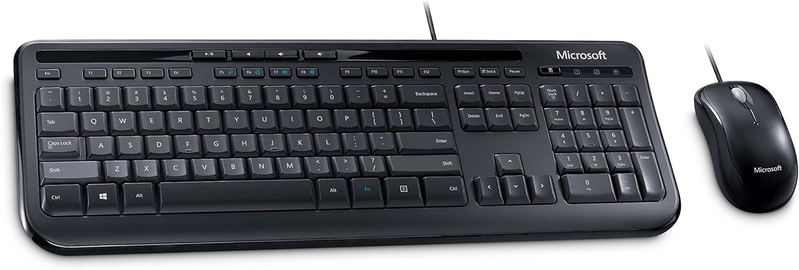 Microsoft 600 Wired Desktop Keyboard Mouse Combo (Black) image 2