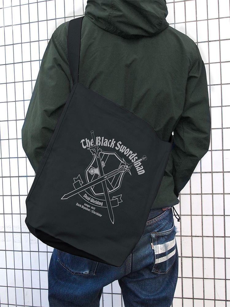 Sword Art Online - The Black Swordsman Shoulder Tote Bag Ver.2.0 (Black) image 2