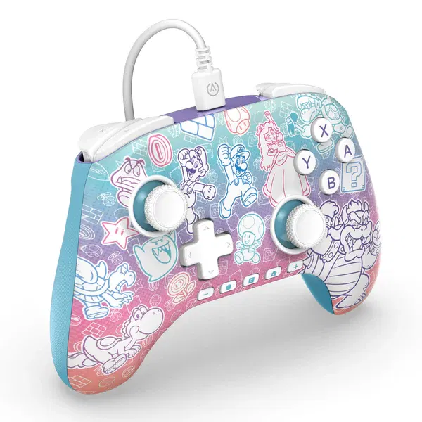 PowerA Advantage Wired Controller for Nintendo Switch 2 (Mushroom Kingdom) image 3