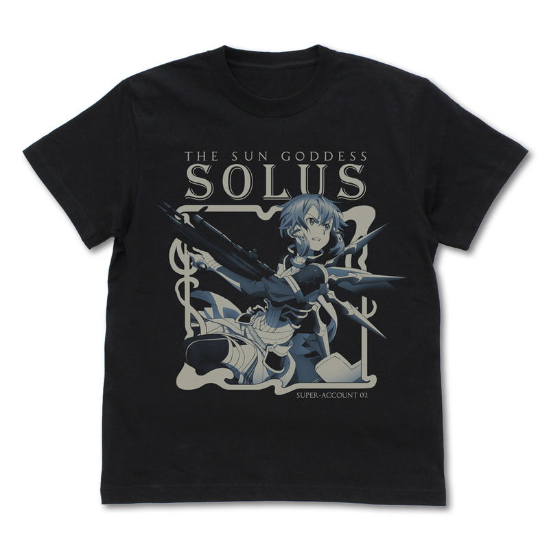 Sword Art Online - UW The Sun Goddess Solus Sinon T-shirt (Black | Size L) image 1