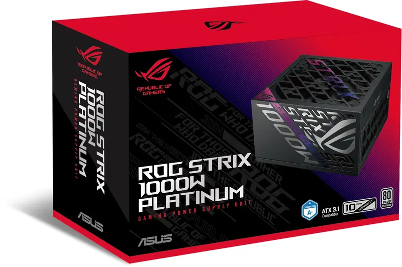 ASUS ROG Strix, ROG-STRIX-1000P Platinum, ROG-STRIX-1000P-GAMING, 1000W ATX 3.1 image 1