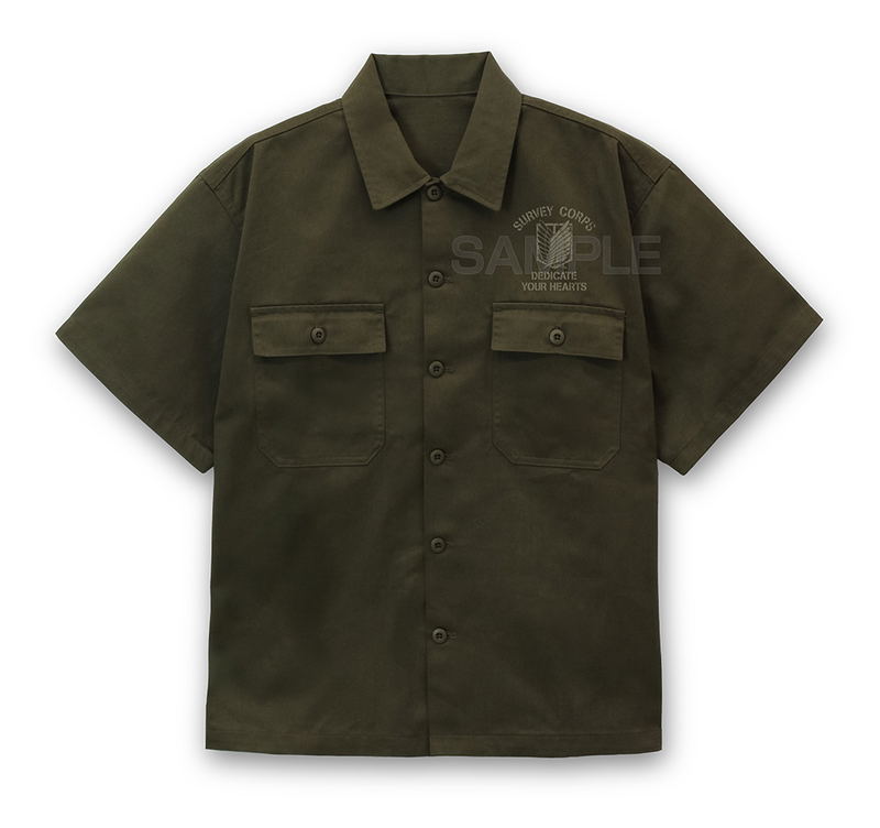 Attack On Titan - Survey Corps Work Shirt Ver.2.0 (Moss | Size XXL) image 2