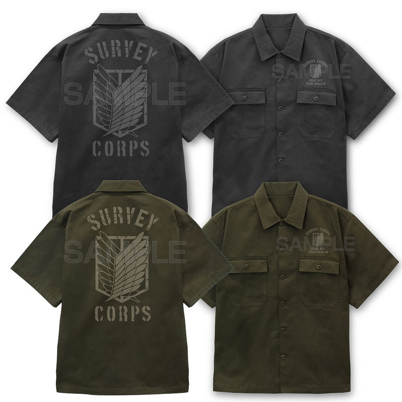 Attack On Titan - Survey Corps Work Shirt Ver.2.0 (Moss | Size XXL) image 6