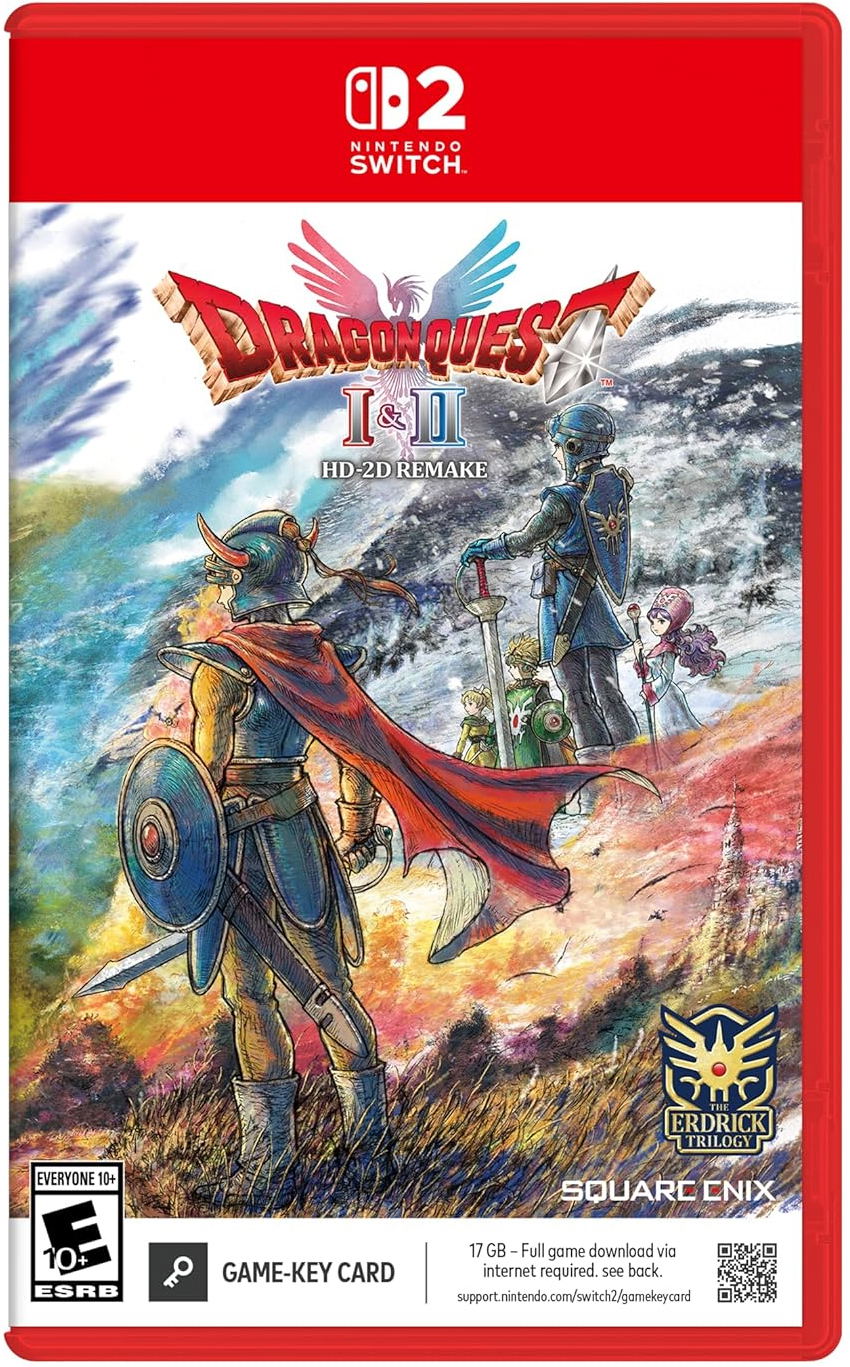 Dragon Quest I & II HD-2D Remake Game Key Cart for Nintendo Switch 2