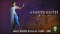 Monster Hunter Wilds: Alma Outfit - Chun-Li Outfit - SF6 (DLC) <span class="ext" style="background-color: #B0000F; color: #FFFFFF;">DLC</span> <span class="ext" style="background-color: #2a475e; color: #FFFFFF;">STEAM</span> <span class="ext ext_digital">digital</span> thumbnail 1