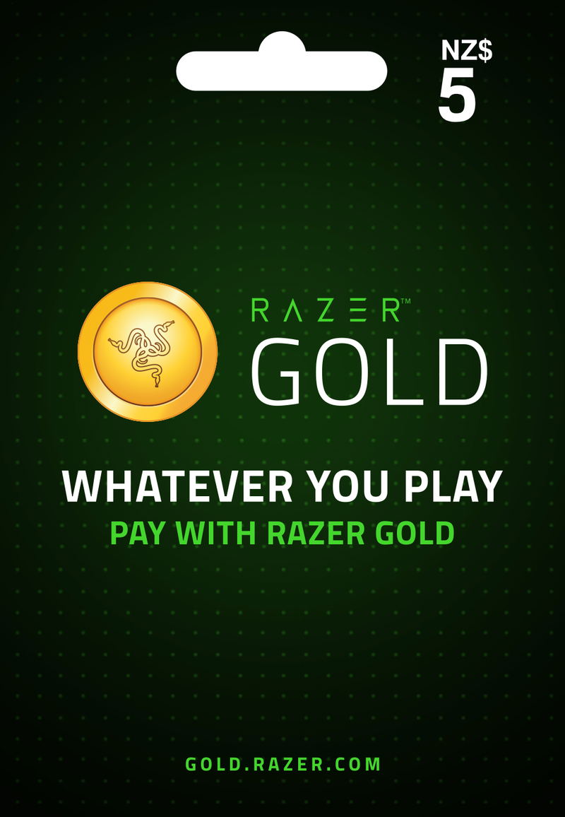 Razer Gold Card 5 NZD | New Zealand Account <span class="ext ext_digital">digital</span> image 1