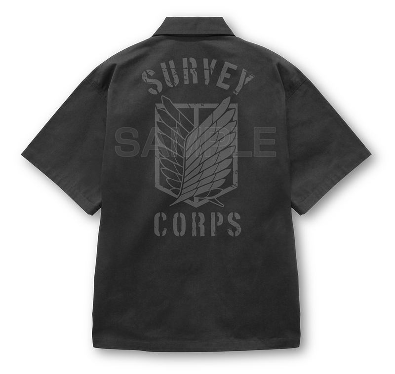 Attack On Titan - Survey Corps Work Shirt Ver.2.0 (Gray | Size L) image 1