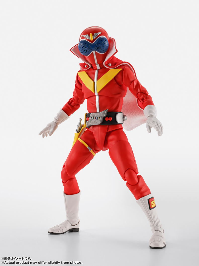 S.H.Figuarts (Shinkocchou Seihou) Himitsu Sentai Gorenger: Akaranger Super Sentai 50th Anniversary Ver. (First Limited Edition with Base) image 3
