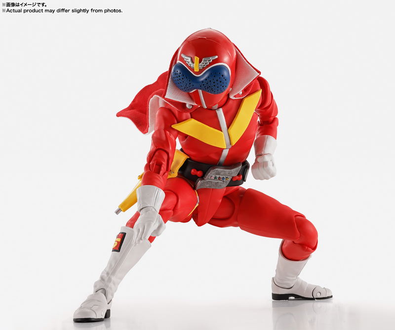 S.H.Figuarts (Shinkocchou Seihou) Himitsu Sentai Gorenger: Akaranger Super Sentai 50th Anniversary Ver. (First Limited Edition with Base) image 12