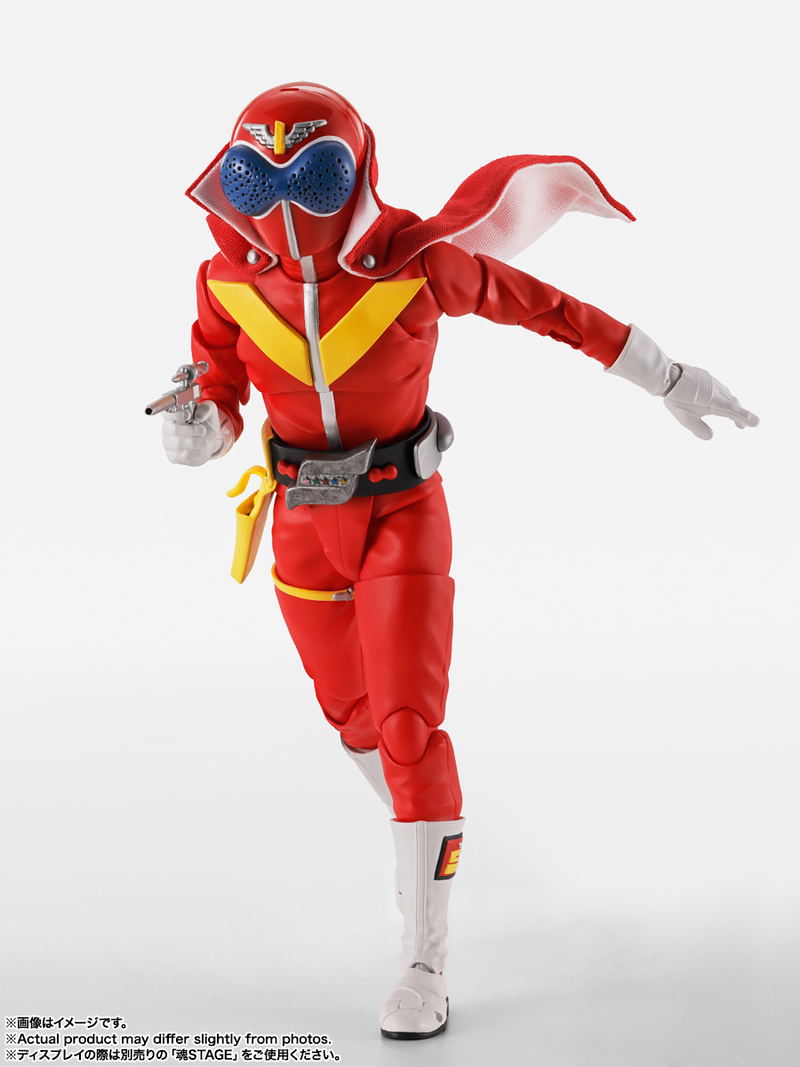 S.H.Figuarts (Shinkocchou Seihou) Himitsu Sentai Gorenger: Akaranger Super Sentai 50th Anniversary Ver. (First Limited Edition with Base) image 8
