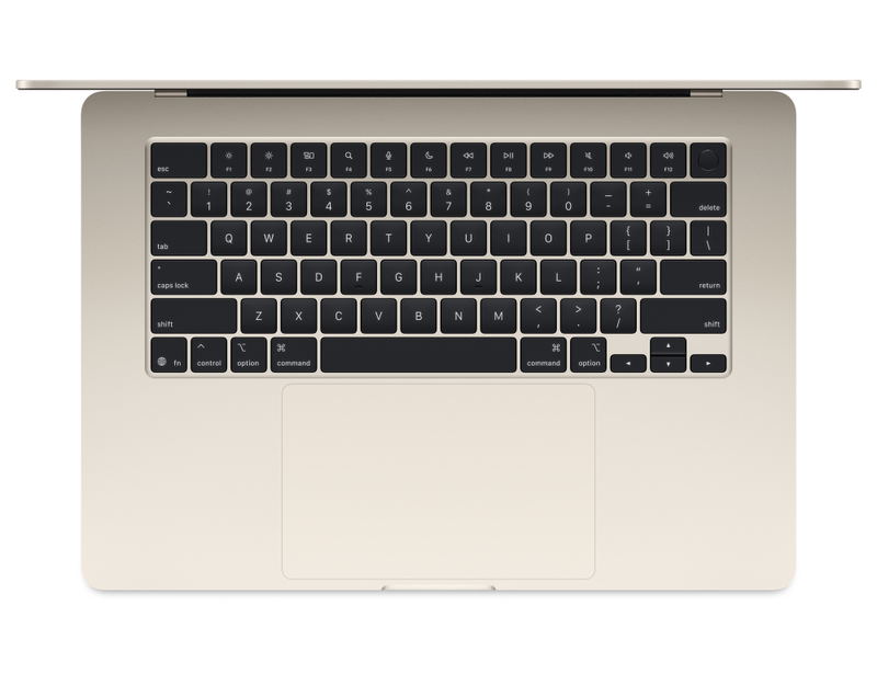 15-inch MacBook Air: Apple M4 chip with 10-core CPU and 10-core GPU, 16GB, 512GB SSD - Starlight image 2