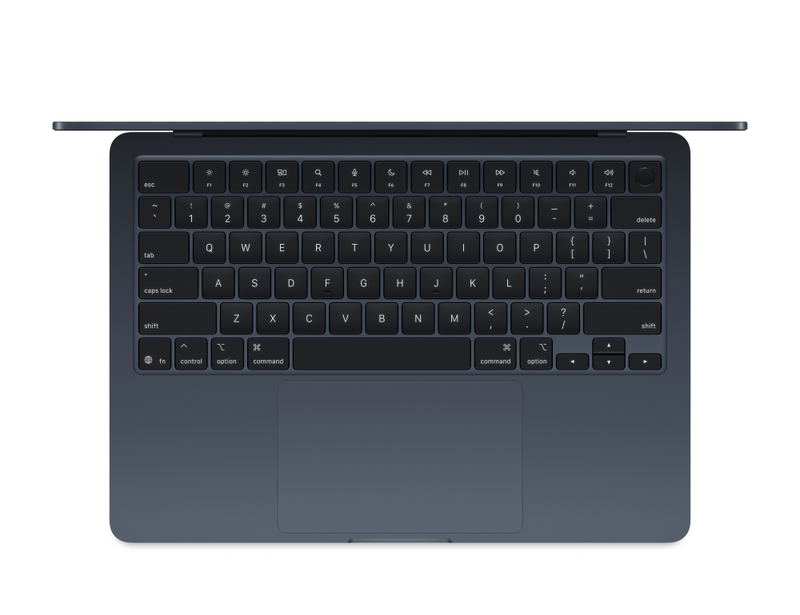 15-inch MacBook Air: Apple M4 chip with 10-core CPU and 10-core GPU, 16GB, 512GB SSD - Midnight image 2
