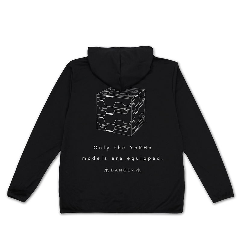 NieR:Automata Ver1.1a - YoRHa Unit Thin Dry Hoodie (Black | Size L) image 1