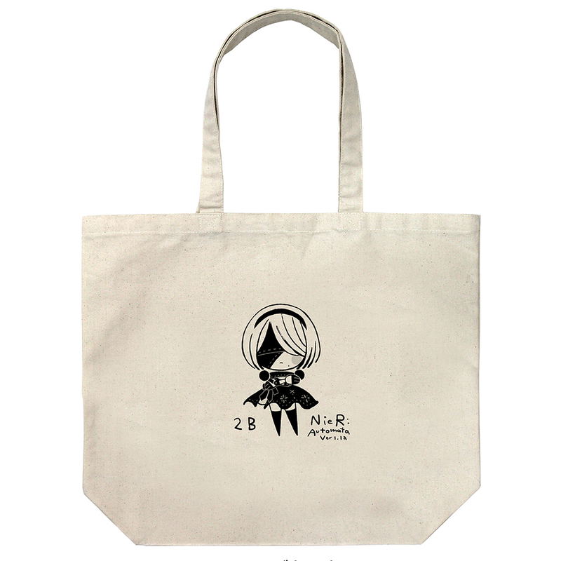 NieR:Automata Ver1.1a - 2B Large Tote Bag Deformed Ver. (Natural) image 1