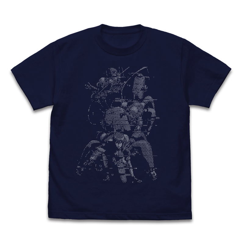 Ghost In The Shell: Stand Alone Complex - Motoko Kusanagi Pixel T-shirt (Navy | Size M) image 1