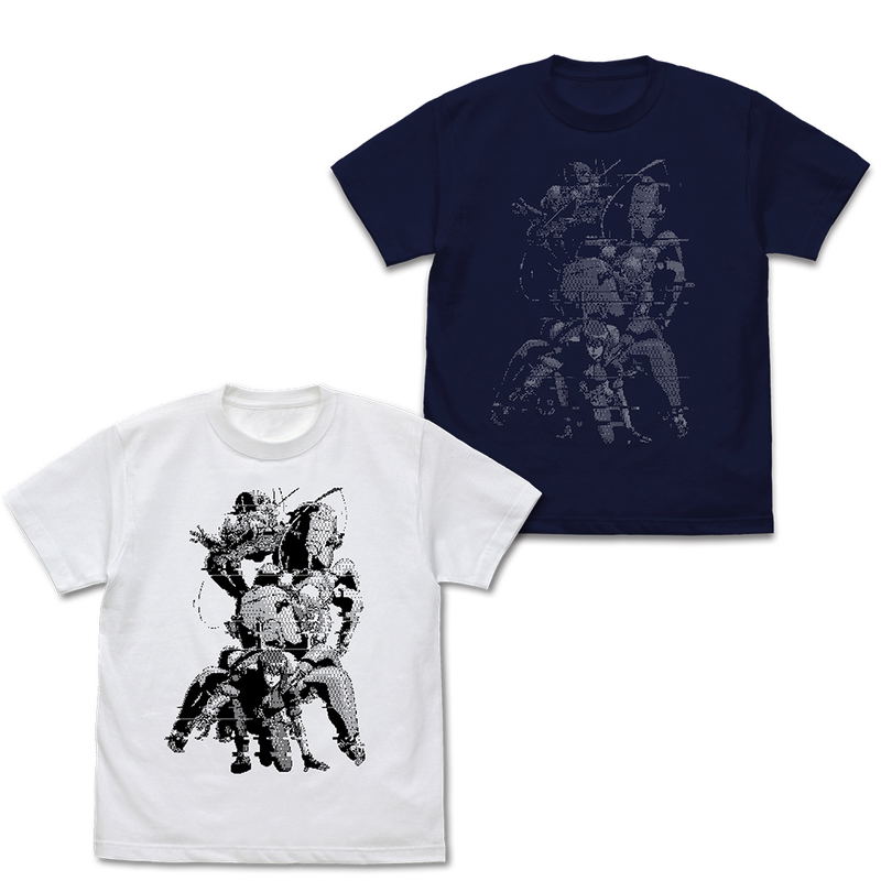 Ghost In The Shell: Stand Alone Complex - Motoko Kusanagi Pixel T-shirt (Navy | Size XL) image 4