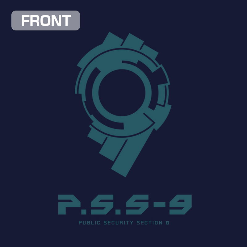 Ghost In The Shell: Stand Alone Complex - Public Security Section 9 Logo T-shirt (Navy | Size M) image 2