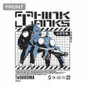 Ghost In The Shell: Stand Alone Complex - Think Tanks Tachikoma T-shirt (White | Size M) thumbnail 2