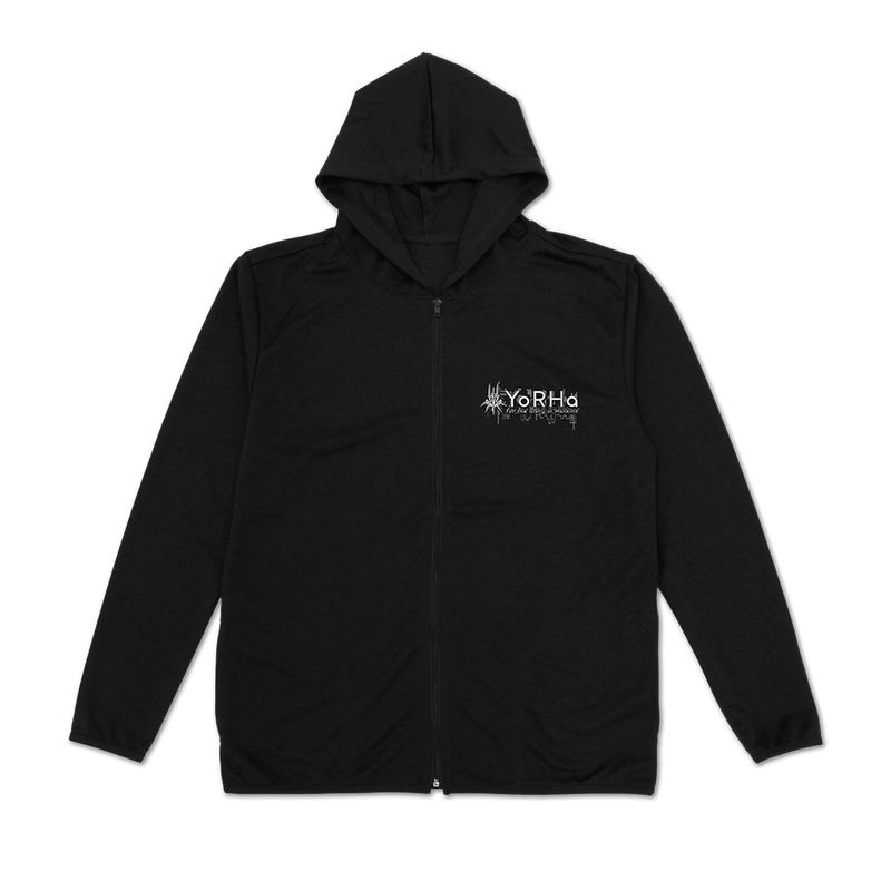 NieR:Automata Ver1.1a - YoRHa Unit Thin Dry Hoodie (Black | Size M) image 2