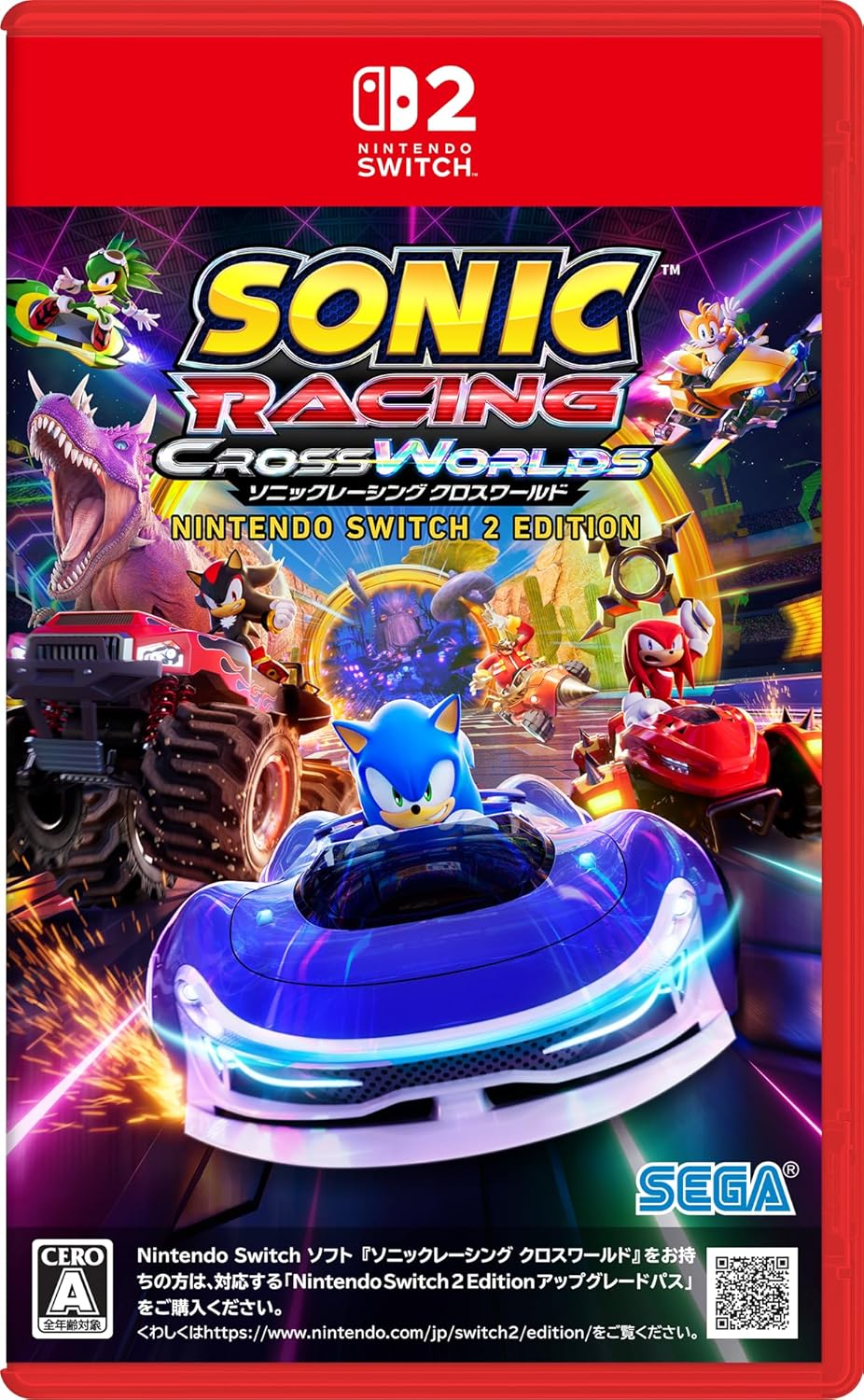 Sonic Racing: CrossWorlds Nintendo Switch 2 Edition (Multi-Language) Game Cart for Nintendo Switch 2