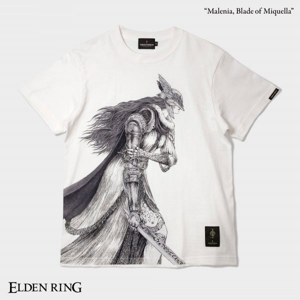 Elden Ring x Torch Torch - Malenia, Blade Of Miquella T-shirt (Vanilla White | Size XXL) image 1