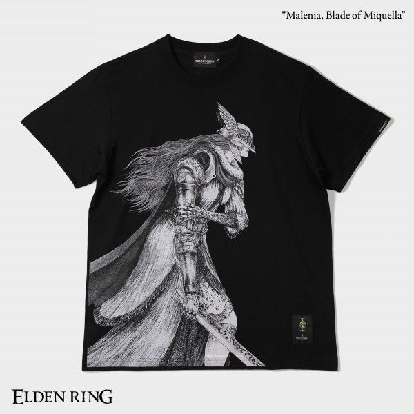 Elden Ring x Torch Torch - Malenia, Blade Of Miquella T-shirt (Black | Size M) image 1