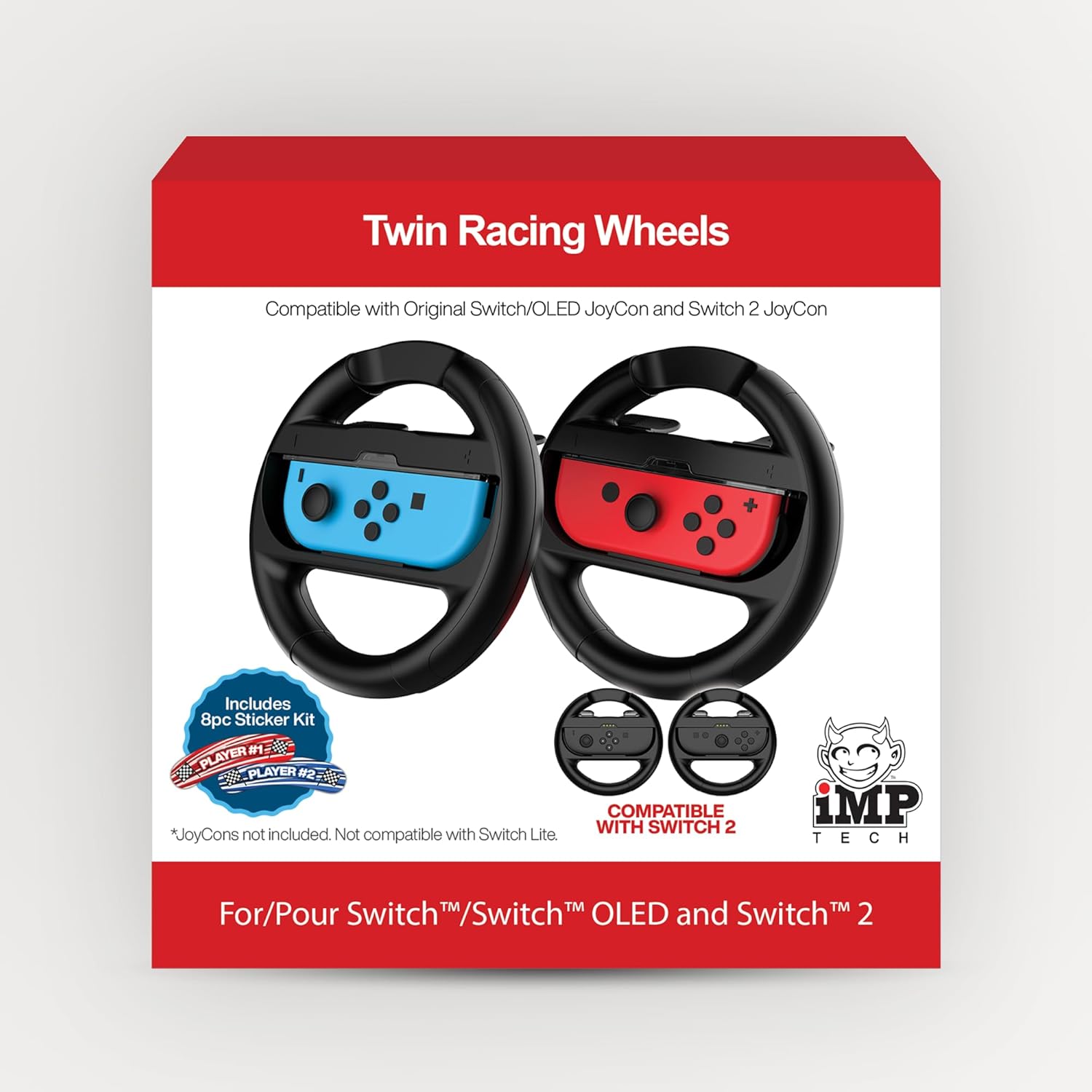 IMP Twin Racing Wheels for Nintendo Switch 2 for Nintendo Switch ...